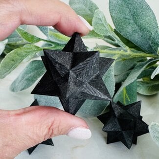 Shungite Merkabah - Medium 2" (12 Pointed Star)