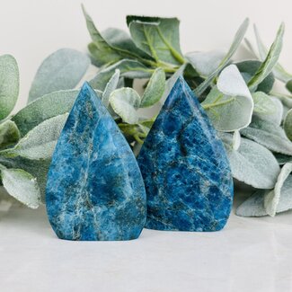 Blue Apatite Flames - Medium 3.5-4"