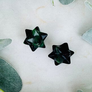 Ruby Zoisite Merkabah - Small 1" (12 Pointed Star)