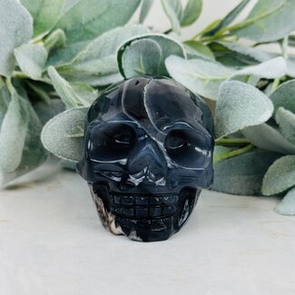 Volcano Agate Skulls - Large (3.5"x3")