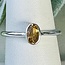 Citrine Rings - Size 8 Faceted Oval Bezel Set - Sterling Silver Stackable