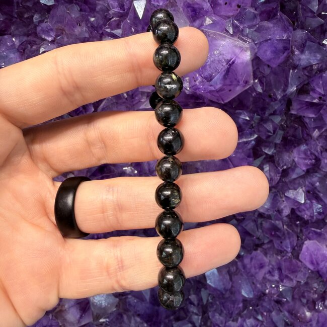 Greenland Nuummite (High Flash) Bracelets - 8mm