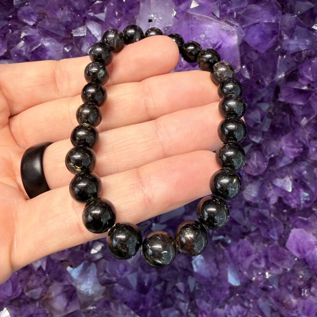 Greenland Nuummite (High Flash) Bracelets - 8mm