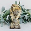 Picture Jasper Lion - 6" Carving Statue Pedestal Mount Home Decor