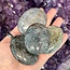 Blue & Green Kyanite Palm Pillow Pocket Stones - Large (2")