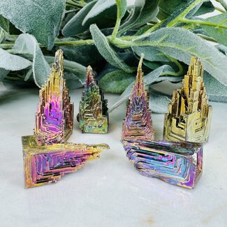 Bismuth Rough Raw Natural - Small (1.5-2.5") Clusters