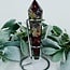 Dragon’s (Dragons Blood Stone) Jasper Faceted Wand Point on Silver Stand Pin - 7" Medium