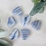 Blue Lace Agate Hearts - Large (1.5")