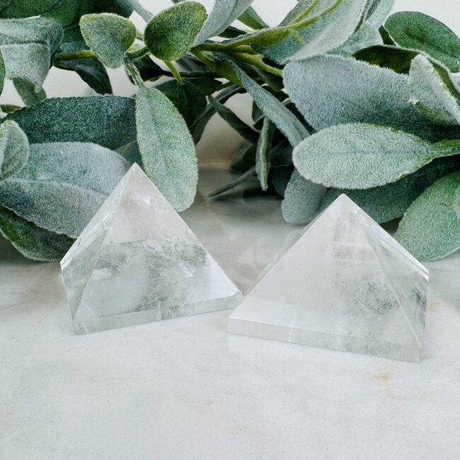 Clear (Clear) Quartz Pyramids - Large 2"