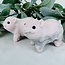 Pink Opal Pigs - 3.5" Animal Carving Piggy Piglet