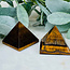 Gold Tigers Eye Pyramid - Large 1.25" Tiger's