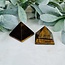 Gold Tigers Eye Pyramid - Large 1.25" Tiger's