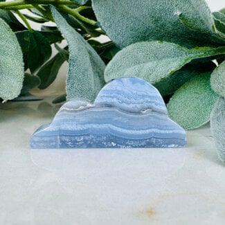 Blue Lace Agate Cloud Carving - Medium 2.5"