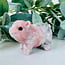 Pink Opal Pigs - 2.5" Small Piggy Piglet Animal Carving