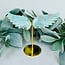 Blue Caribbean Calcite  Angel Wings on Gold Pin Stand - 5" Medium Carvings