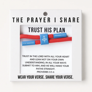 Trust His Plan Christian Cord Bracelet - The Prayer I Share