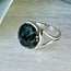 Seraphinite (Serafina Green Chlorite) Rings - Size 11 Round Circle Bezel Set - Split Band Sterling Silver