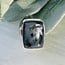 Pietersite Rings - Size 6 Rectangle Bezel Set - Split Band Sterling Silver Tempest Stone