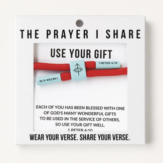 Use Your Gift Christian Cord Bracelet - The Prayer I Share