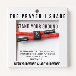 Stand Your Ground Christian Cord Bracelet - The Prayer I Share