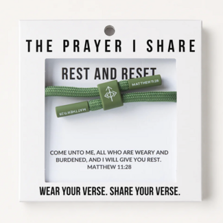 Rest and Reset Christian Cord Bracelet - The Prayer I Share