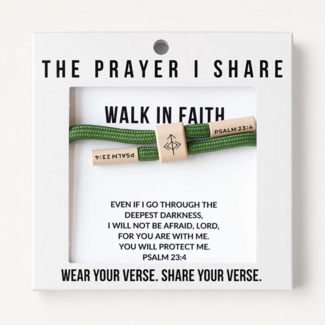 Walk in Faith Christian Cord Bracelet - The Prayer I Share