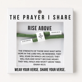 Rise Above Christian Cord Bracelet - The Prayer I Share