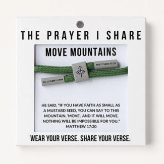 Move Mountains Christian Cord Bracelet - The Prayer I Share