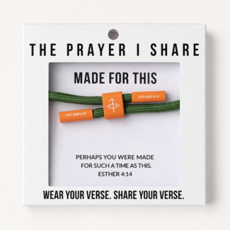 Made For This Christian Cord Bracelet - The Prayer I Share