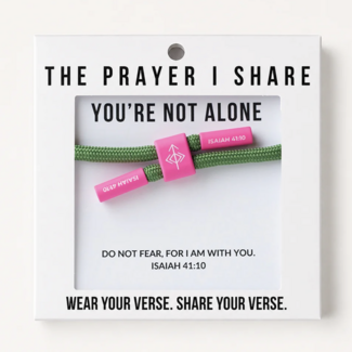You're Not Alone Christian Cord Bracelet - The Prayer I Share
