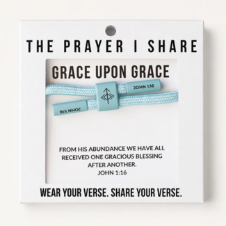 Grace Upon Grace Christian Cord Bracelet - The Prayer I Share
