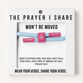 Won't be Moved Christian Cord Bracelet - The Prayer I Share