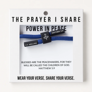 Power in Peace Christian Cord Bracelet - The Prayer I Share