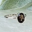 Smoky (Smokey) Quartz Rings - Size 6 Oval Faceted Bezel Set - Sterling Silver