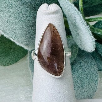 Super Seven 7 Rings - Size 5 'Marquise' Bezel Set - Triple Band Sterling Silver