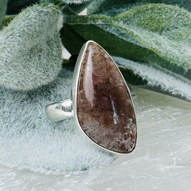 Super Seven 7 Rings - Size 5 'Marquise' Bezel Set - Triple Band Sterling Silver