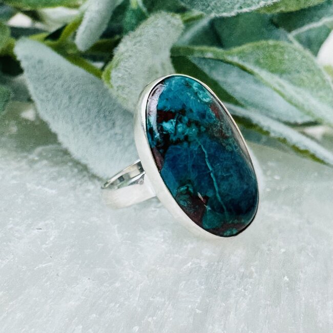 Quantum Quattro Rings - Size 7 Oval Bezel Set - Sterling Silver