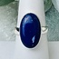 Lapis Lazuli Rings - Size 8 Oval Bezel Set - Sterling Silver
