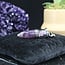 Amethyst Pendulums - Drop Chambered Chips Cone Point - Silver Bead & Chain 9-10" Divination Dowsing
