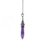 Amethyst Pendulums - Egyptian Cone Point - Silver Bead & Chain 9-10" Divination Dowsing