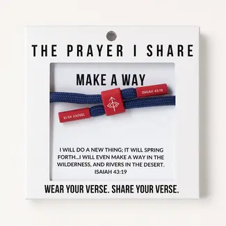 Make a Way Christian Cord Bracelet - The Prayer I Share