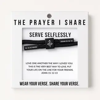 Serve Selflessly Christian Cord Bracelet - The Prayer I Share