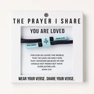 You Are Loved Christian Cord Bracelet - The Prayer I Share