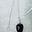 Red Garnet Pendulums - Faceted Cone Teardrop 8" Silver Chain Clear Quartz Ball - Dowsing Divination