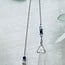 White Angel Aura Quartz Pendulums - Faceted Cone Point 11" Angel Wings Beaded Chain - Divination Dowsing