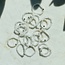 Clear (Crystal) Quartz Rings - 2mm Adjustable Beaded Stretch Silver Bead Women