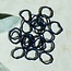 Sodalite Rings - 2mm Adjustable Beaded Stretch Silver Bead Women