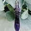 Amethyst Pendulums - Egyptian Cone Point - Silver Bead & Chain 9-10" Divination Dowsing