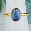 Tanzanite Rings - Size 7 Faceted Free Form Bezel Set - 18k Gold Vermeil