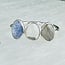 Rainbow Moonstone Tanzanite & Labradorite Rings - Size 9 Faceted Free Form Bezel Set - Sterling Silver